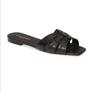 NEW-  Saint Laurent Tribute Nu Pied Woven Sandal